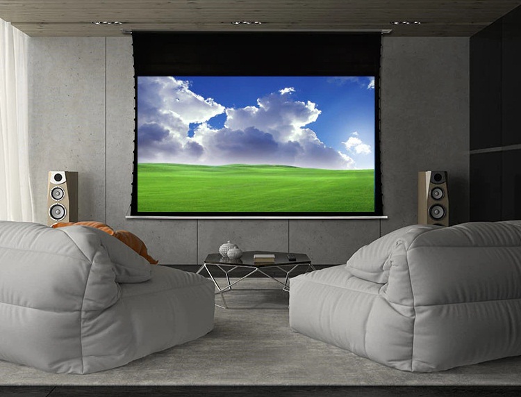 MAN HINH CHIEU DIEN AM TRAN 4K 105 INCH 16:9 TAB TENSION