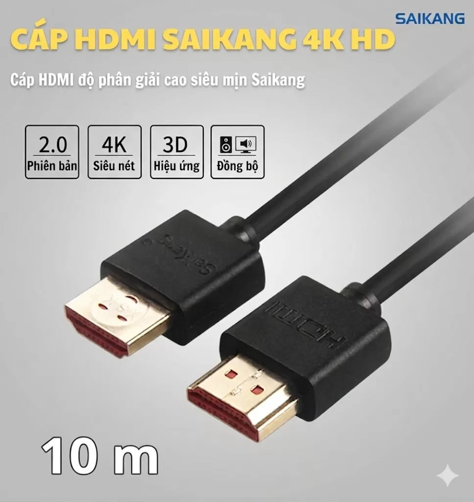 Cáp HDMI  2.0   10m ( SaiKang )