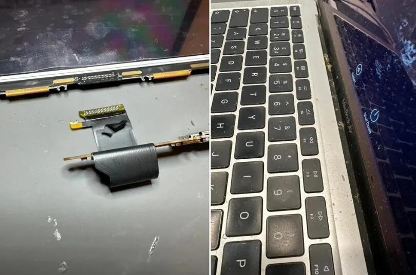 MacBook Pro bị ‘Dust Door’ khiến bụi chui vào máy và làm hỏng cáp màn hình
